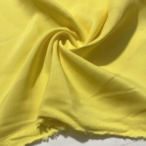 Linen Textured Cupro Fabric Yellow
