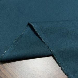 Petrol Green Cotton Linen Fabric