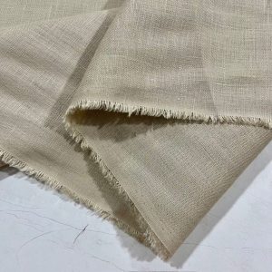 Natural Beige 100% Linen Fabric